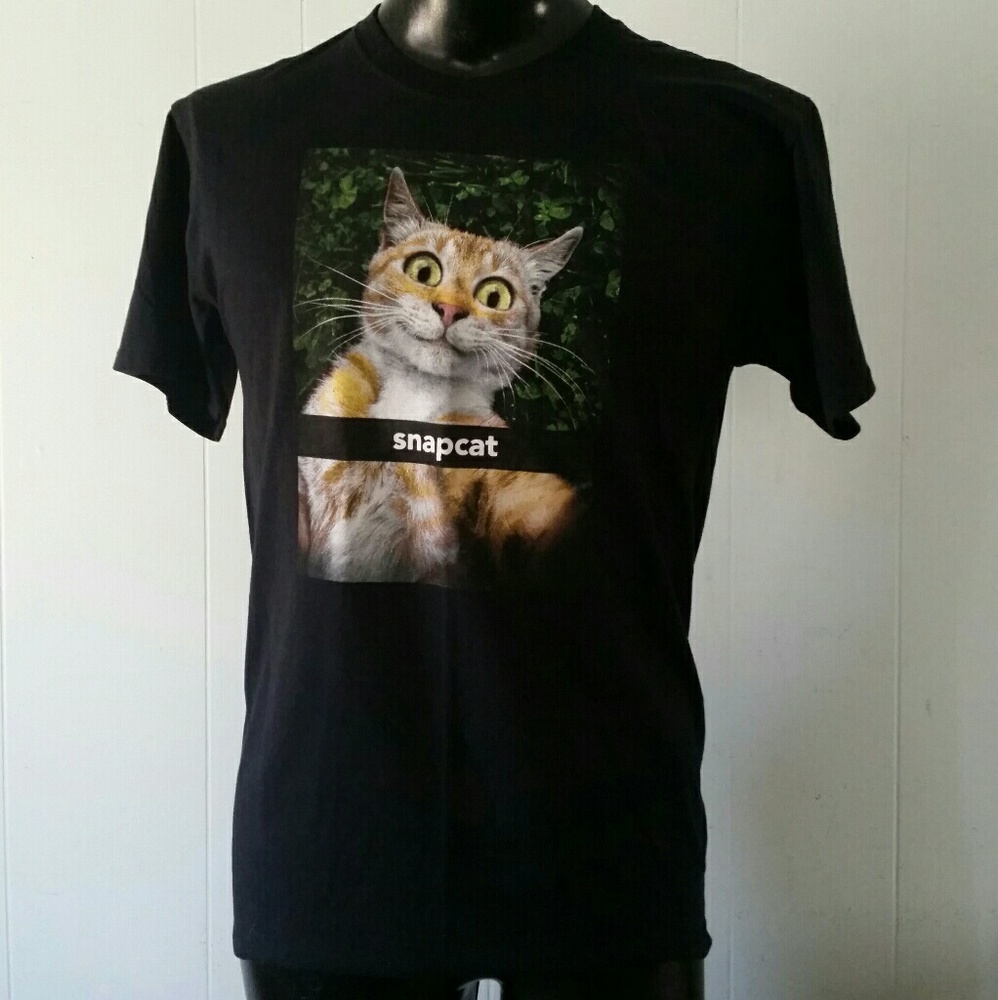 Snapcat Tshirt Cat Tee snapchat kitten - Picture 2 of 3